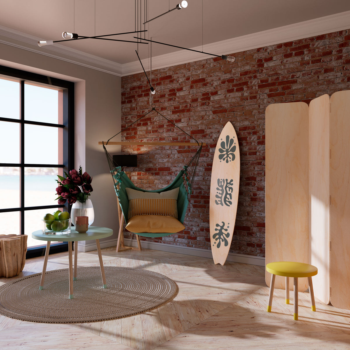 WONDERLAND VEGETATION Surfboard Decorative Panel