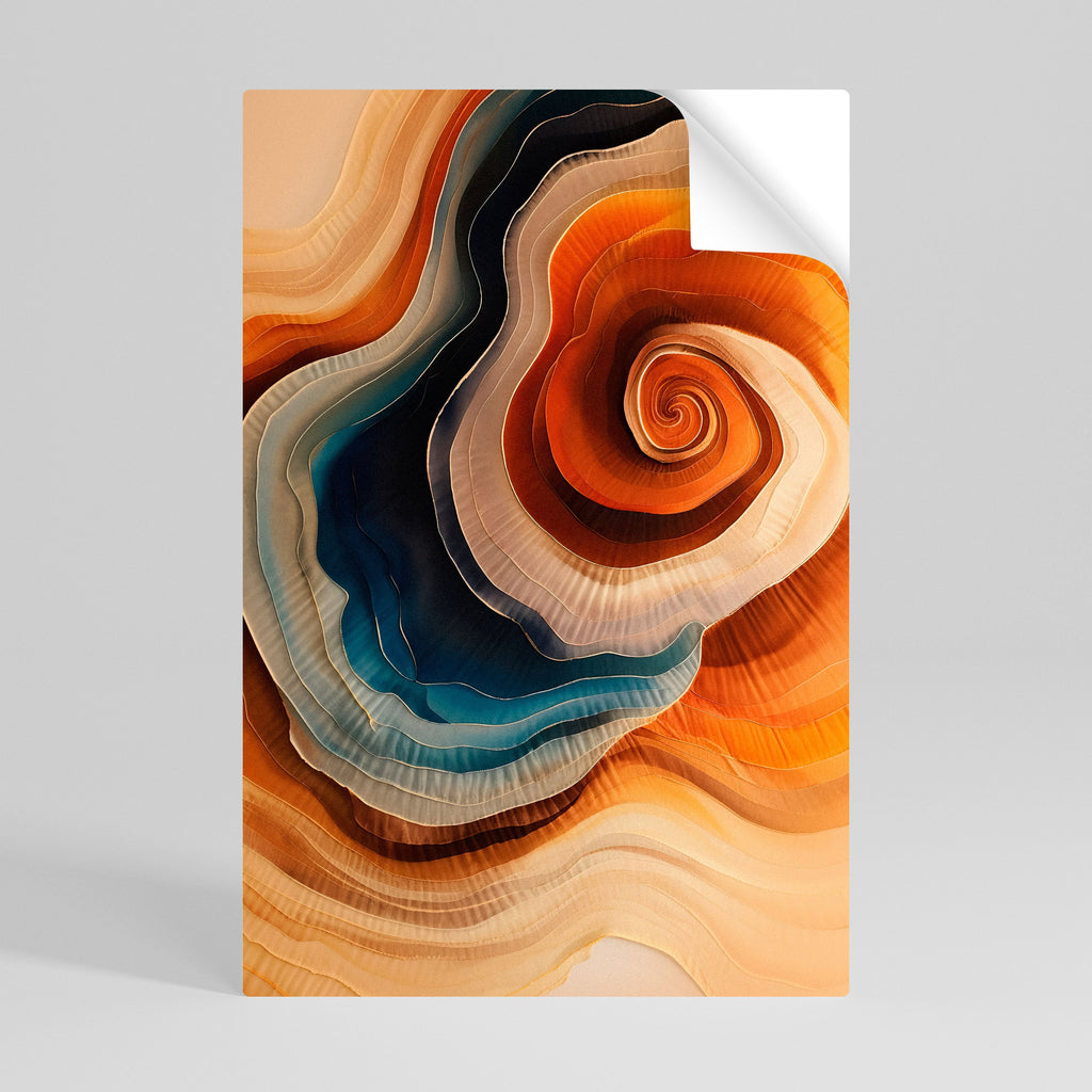 Affiche verticale autocollante « SPIRALING DREAMSCAPE »