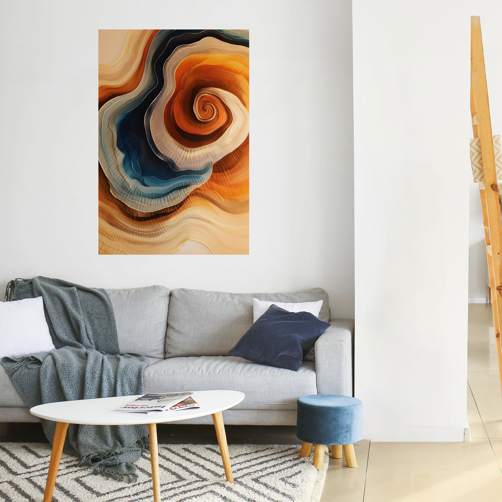 Affiche verticale autocollante « SPIRALING DREAMSCAPE »