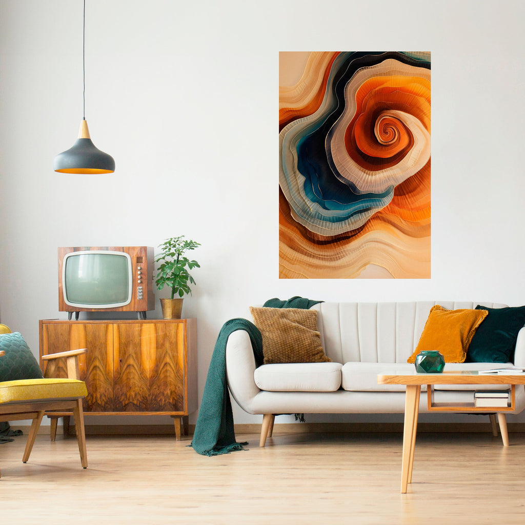 Affiche verticale autocollante « SPIRALING DREAMSCAPE »