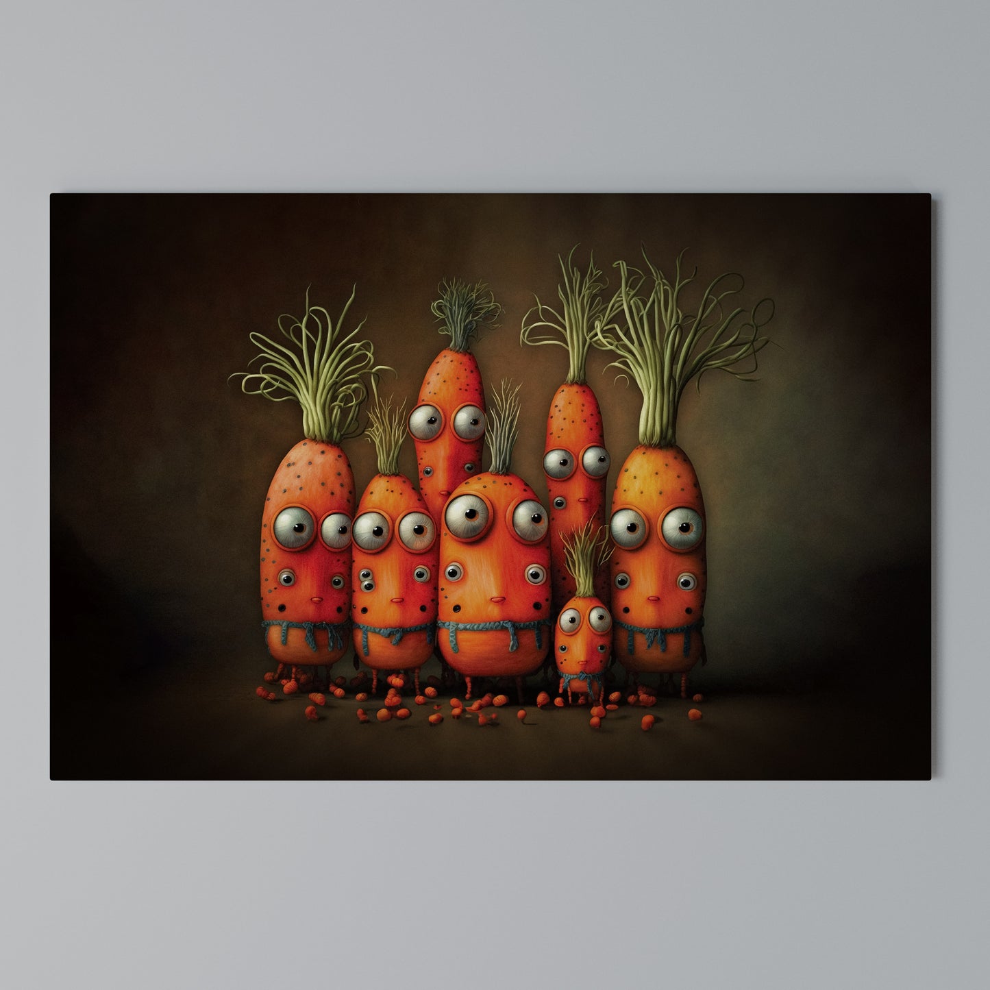CUTE OR SCARY Horizontal Canvas Print