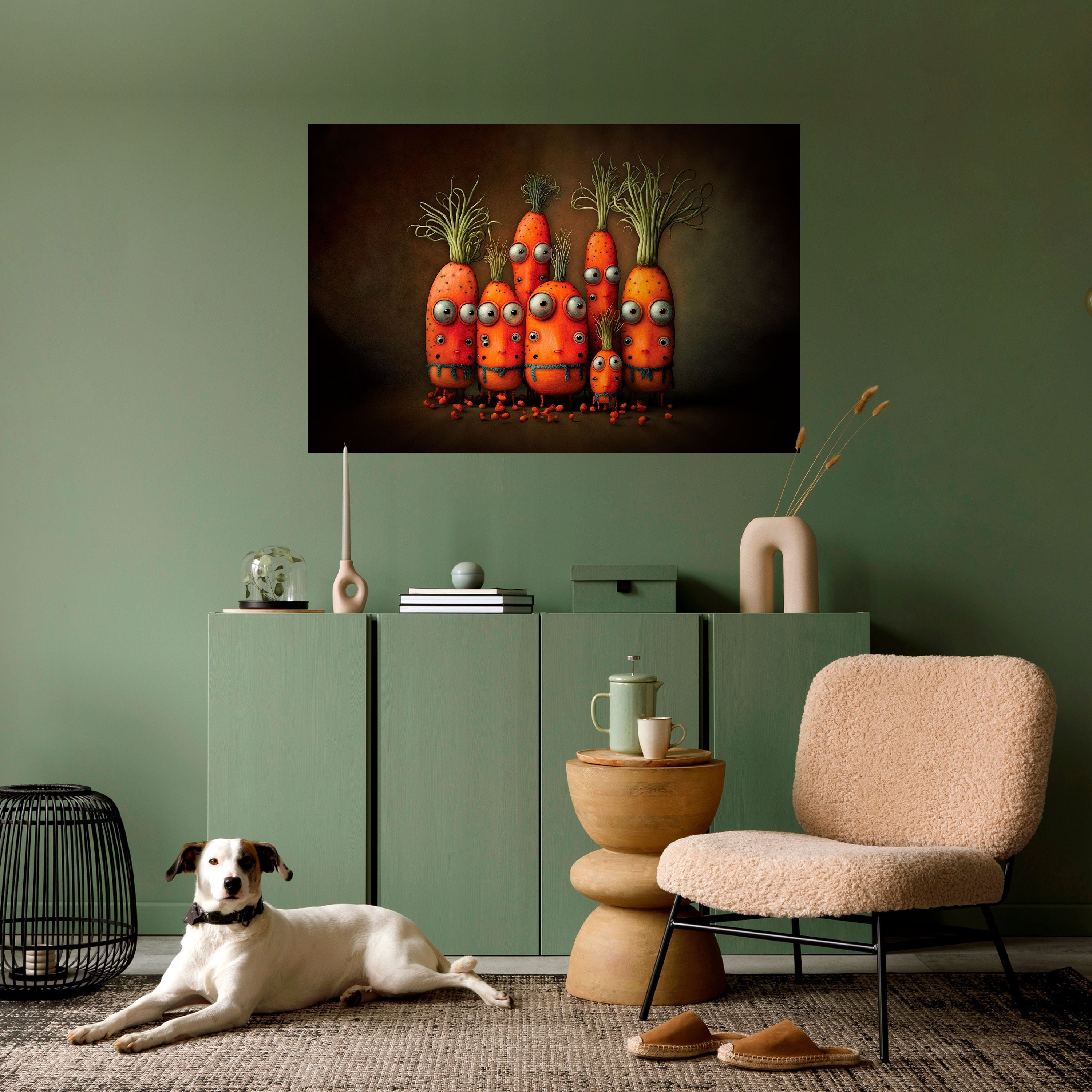 Affiche horizontale autocollante MIGNONNE OU EFFRAYANTE