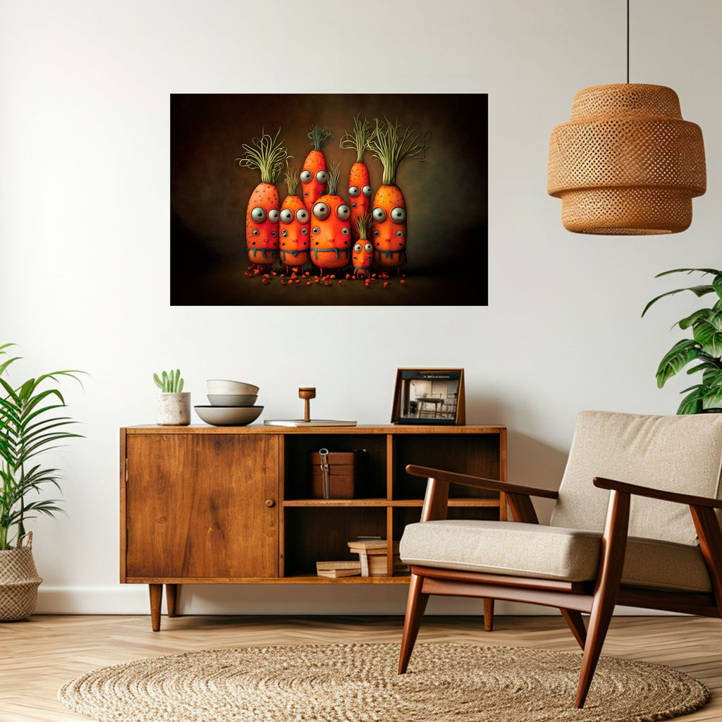 Affiche horizontale autocollante MIGNONNE OU EFFRAYANTE