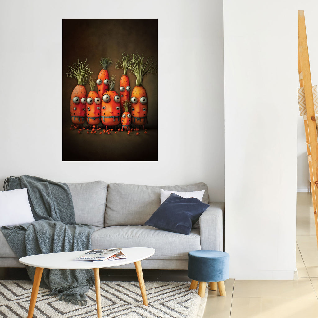 Affiche verticale autocollante MIGNONNE OU EFFRAYANTE