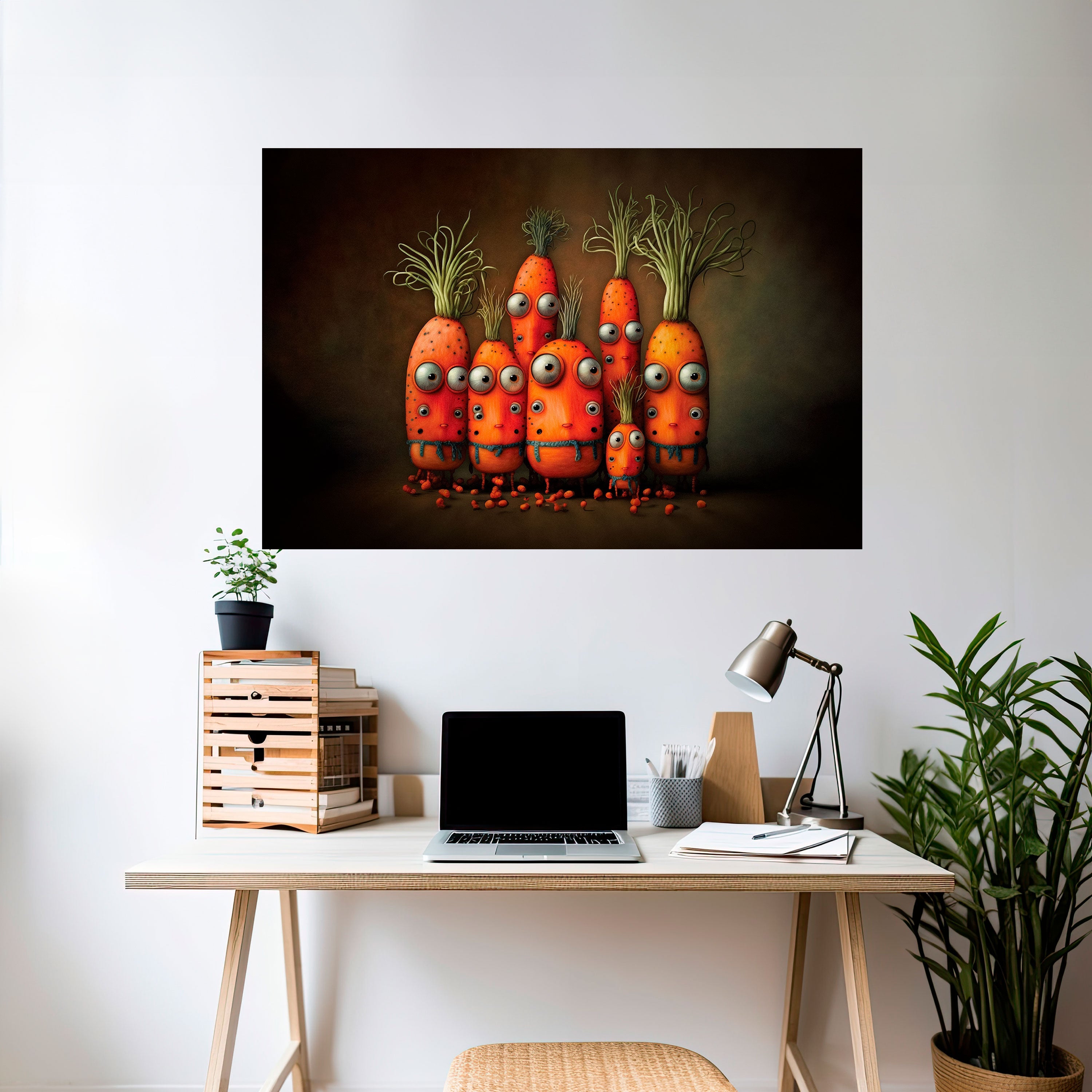 Affiche horizontale autocollante MIGNONNE OU EFFRAYANTE