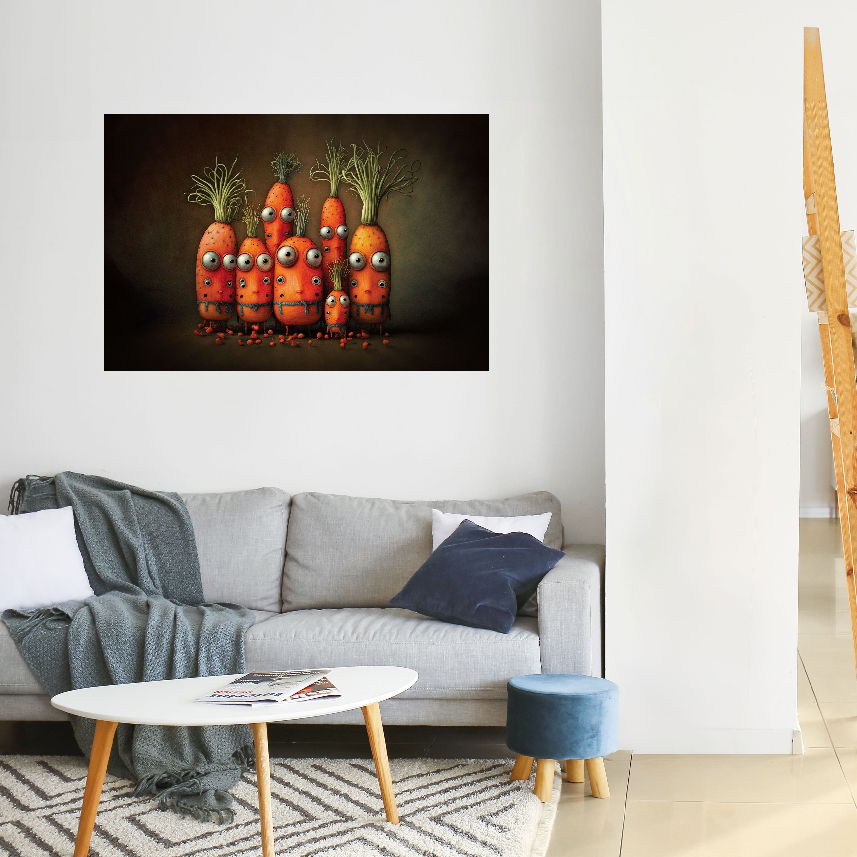 Affiche horizontale autocollante MIGNONNE OU EFFRAYANTE