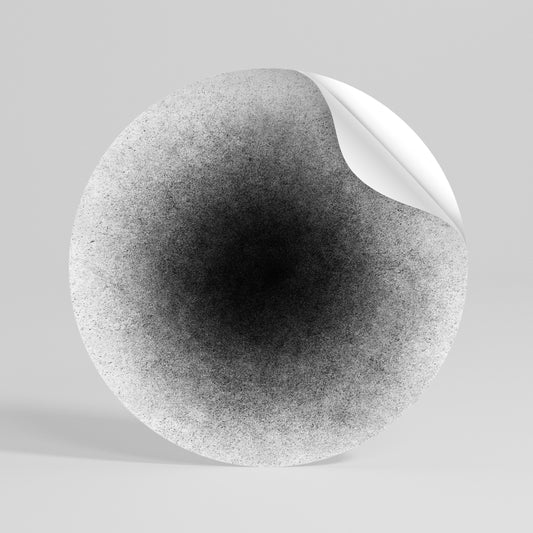 BLACK HOLE Peel and Stick Round Sticker