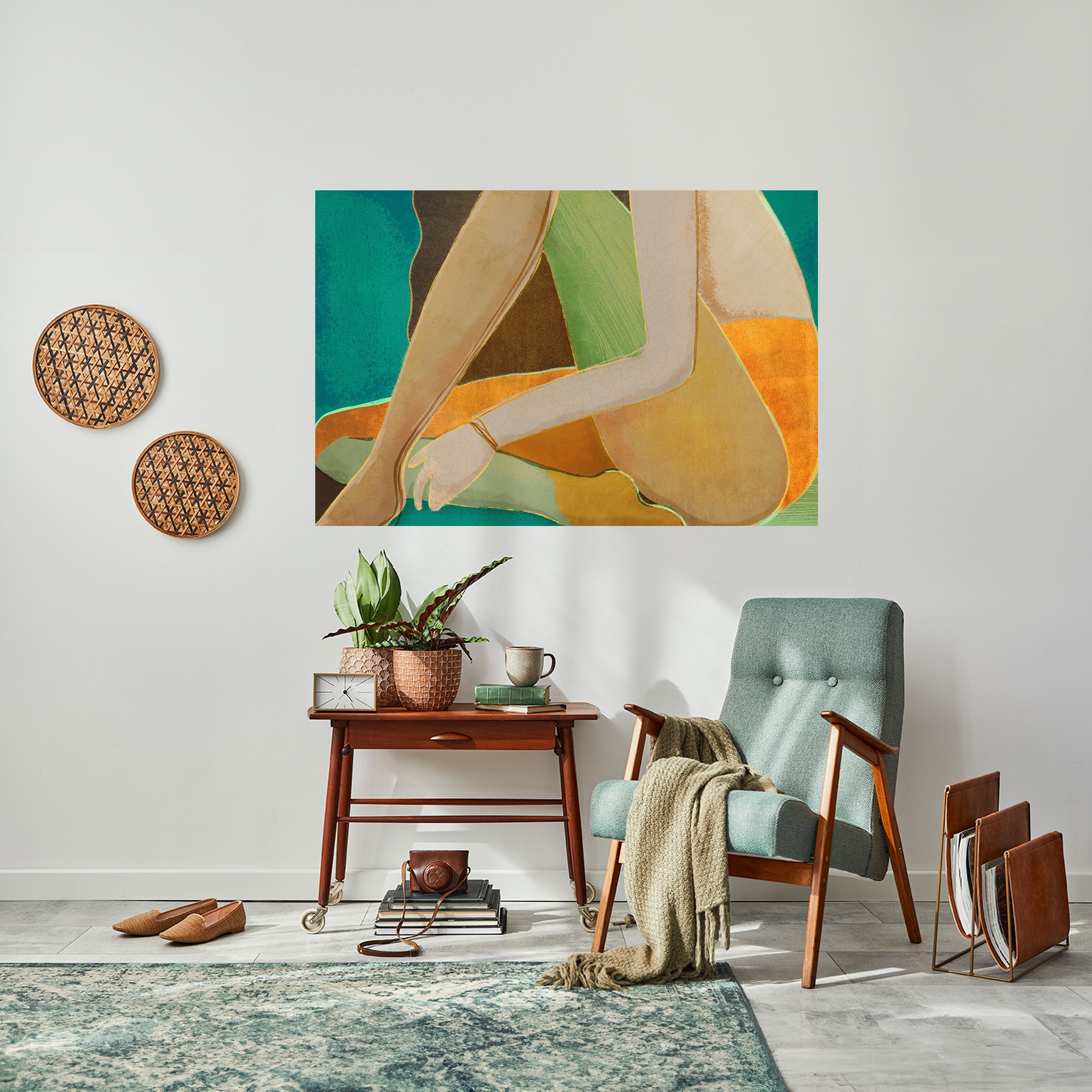 Affiche horizontale autocollante « EN ATTENDANT L'AMOUR »