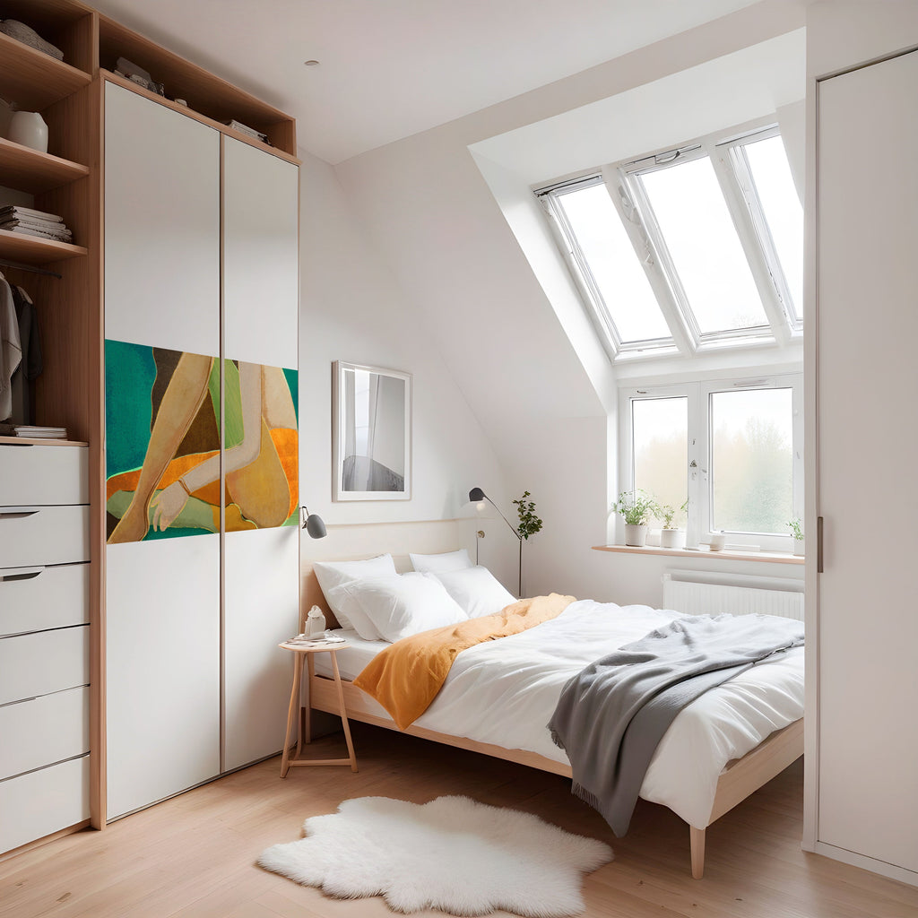 Affiche horizontale autocollante « EN ATTENDANT L'AMOUR »