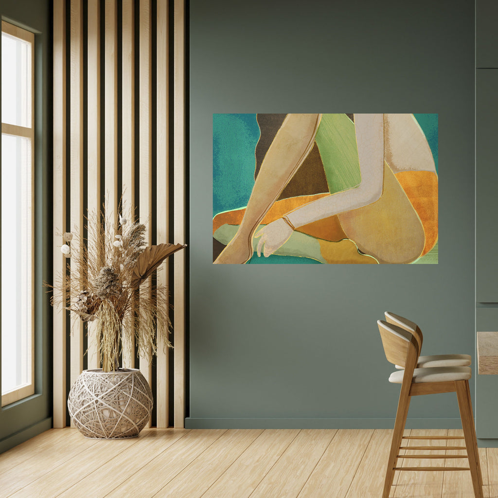 Affiche horizontale autocollante « EN ATTENDANT L'AMOUR »