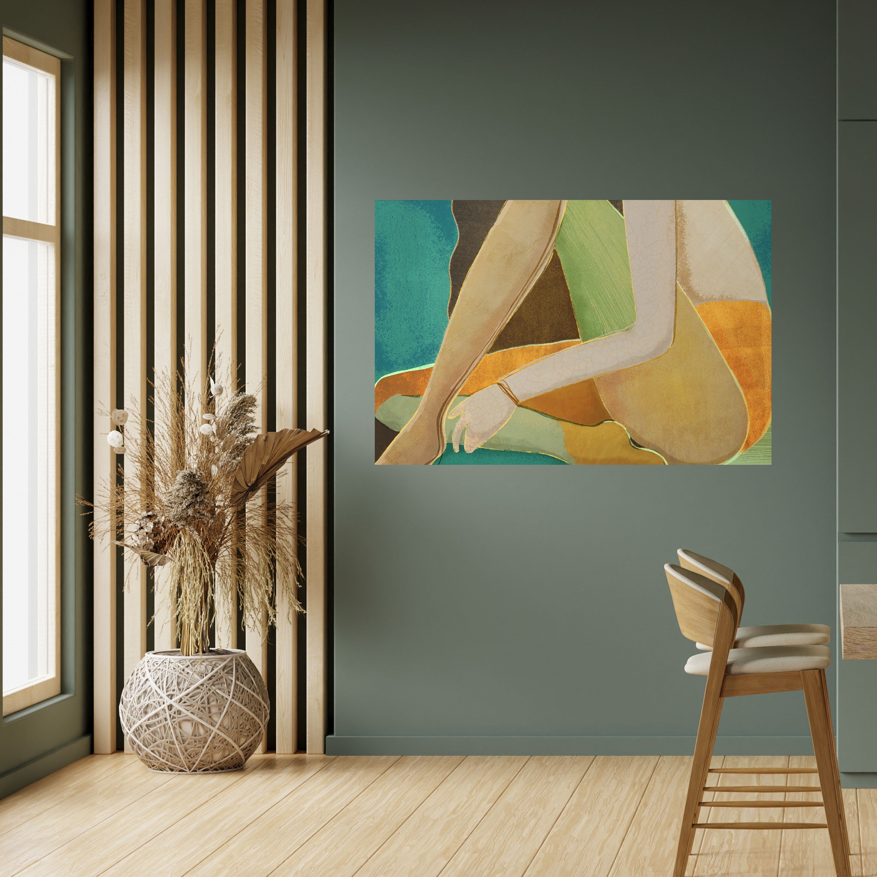 Affiche horizontale autocollante « EN ATTENDANT L'AMOUR »