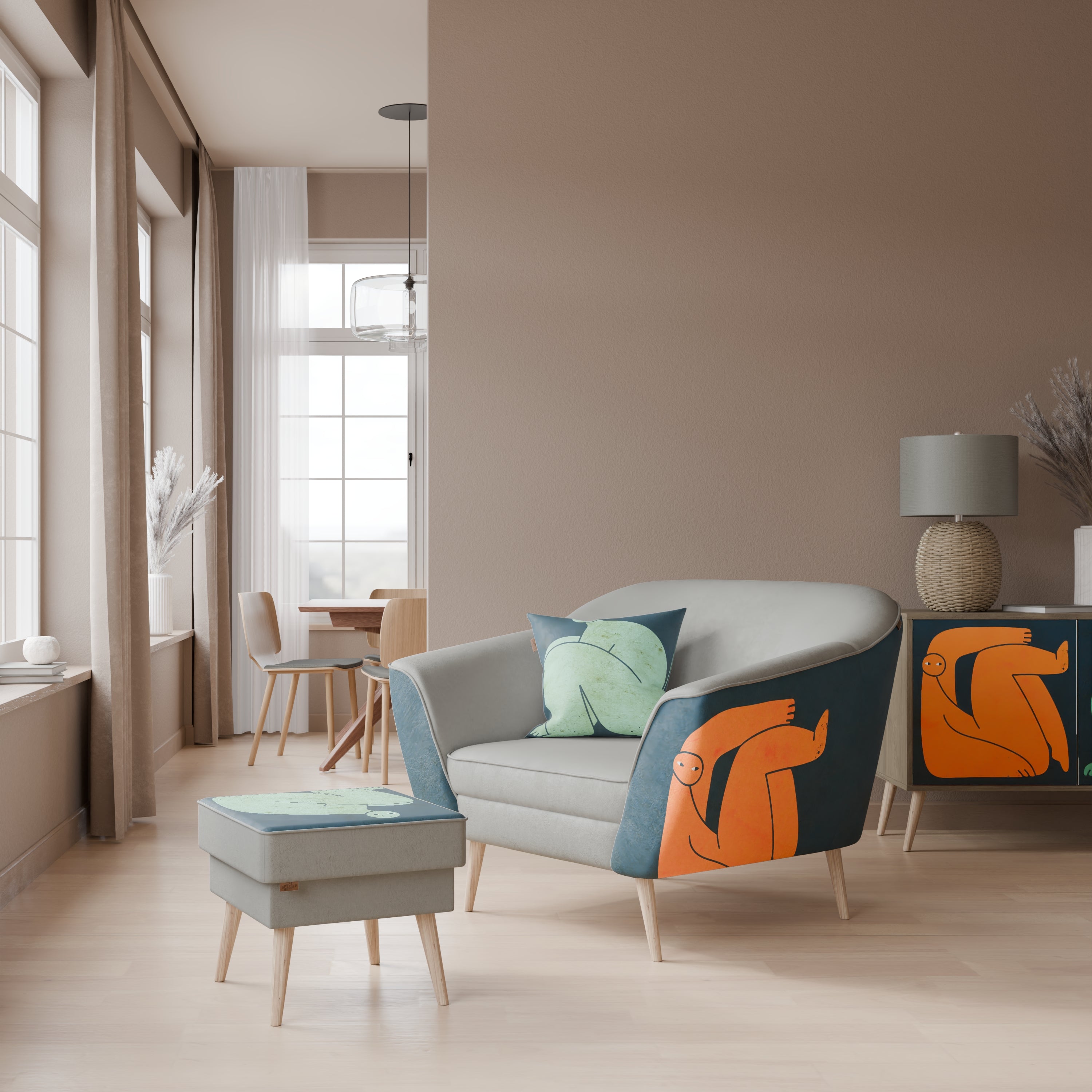 TOGETHER BUT SEPARATELY AURORA Armchair