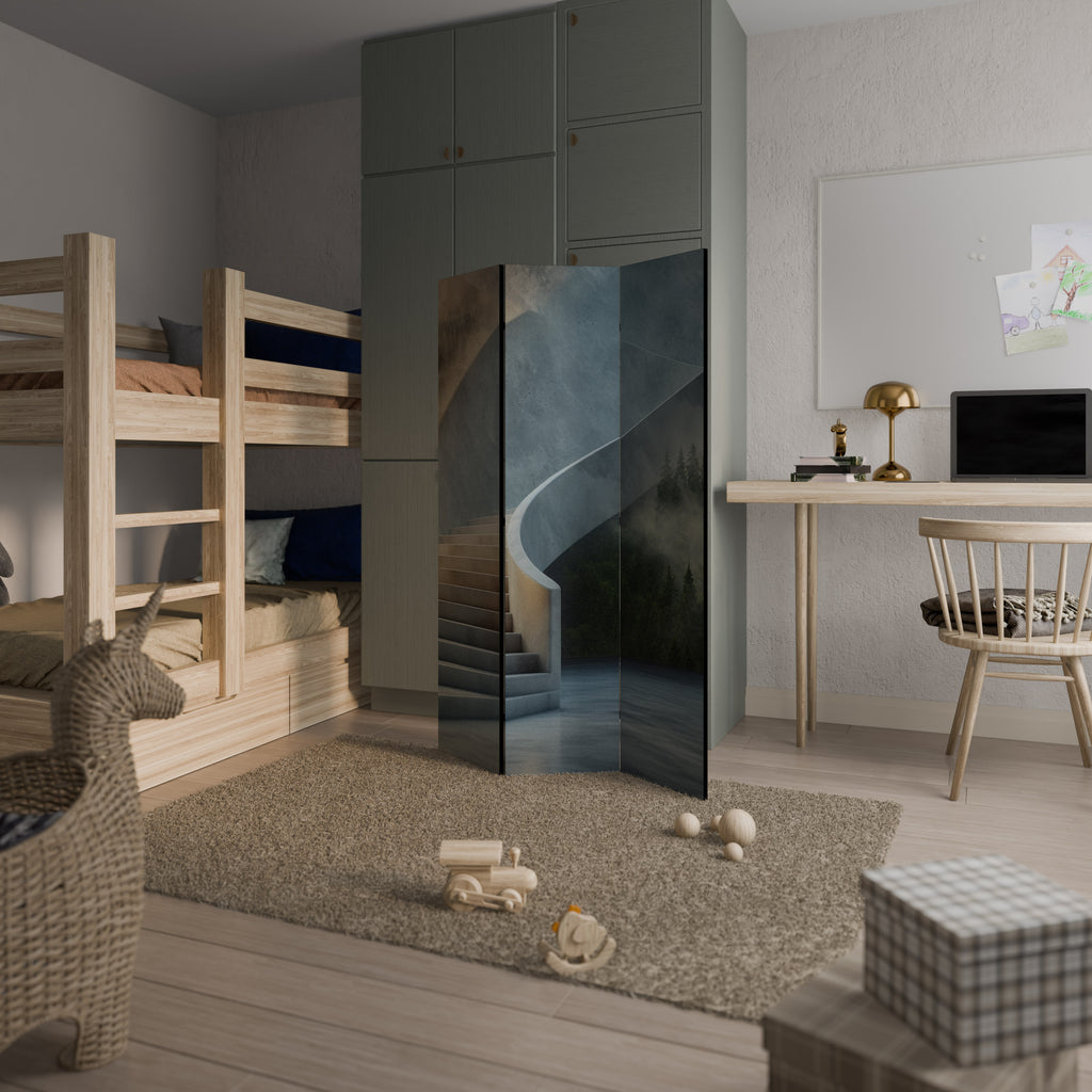 STEPS TO SERENITY 3-Panel Room Divider