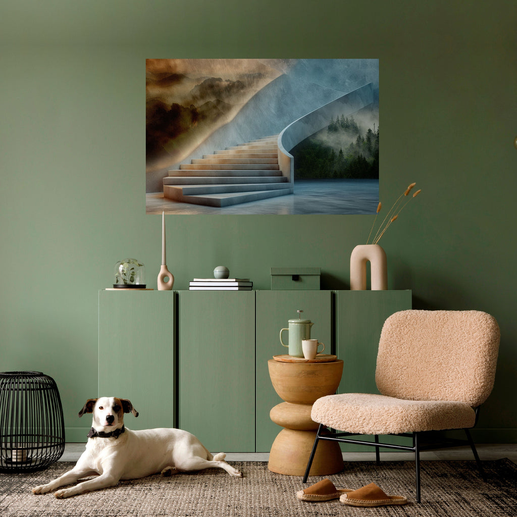 Affiche horizontale autocollante ÉTAPES VERS LA SÉRÉNITÉ