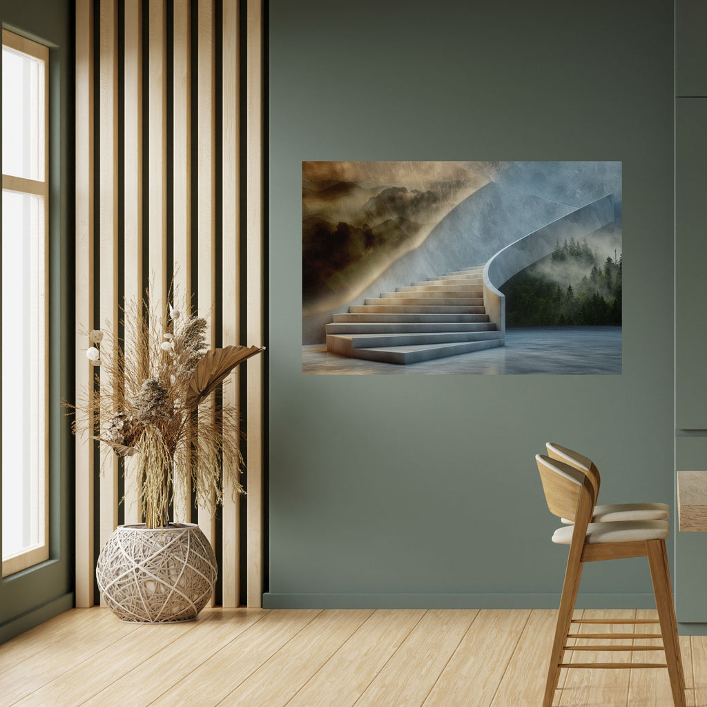 Affiche horizontale autocollante ÉTAPES VERS LA SÉRÉNITÉ