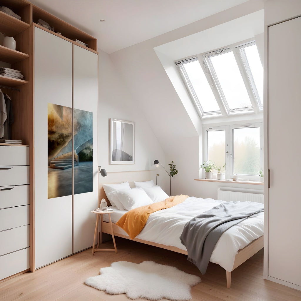 Affiche verticale autocollante « ÉTAPES VERS LA SÉRÉNITÉ »