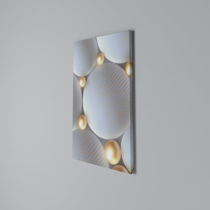 LUMINOUS SPHERICAL HARMONY Vertical Canvas Print