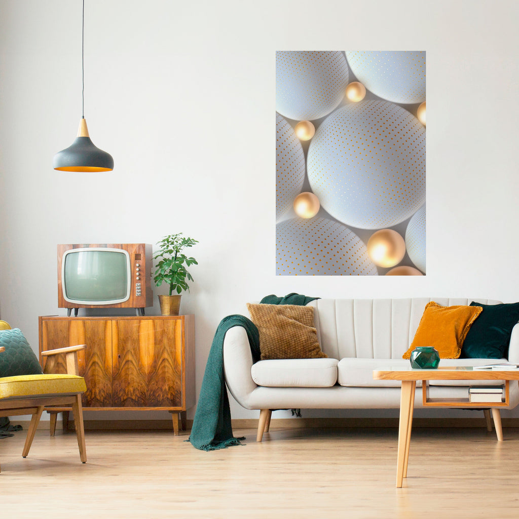 Affiche verticale autocollante LUMINEUSE HARMONIE SPHÉRIQUE