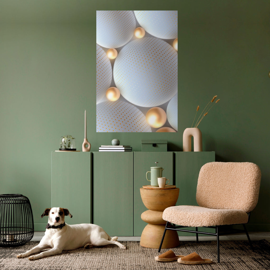 Affiche verticale autocollante LUMINEUSE HARMONIE SPHÉRIQUE