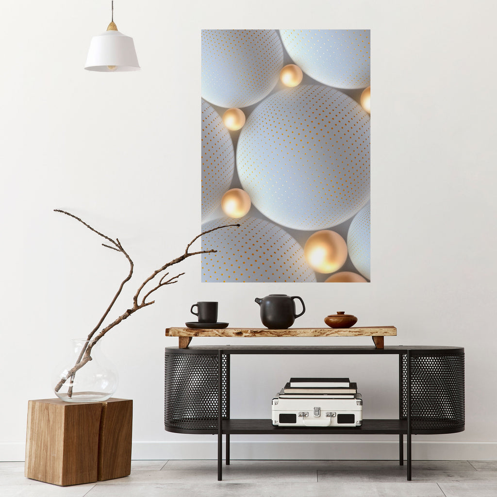 Affiche verticale autocollante LUMINEUSE HARMONIE SPHÉRIQUE