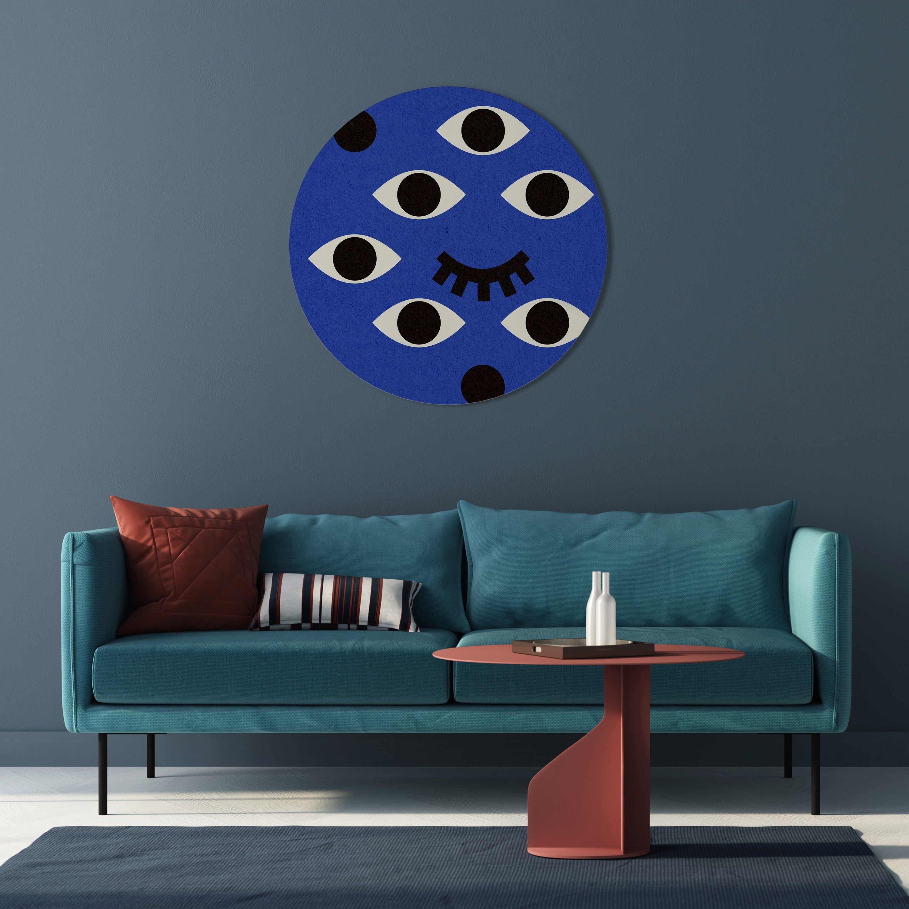 Décoration murale ronde SOUS CONTRÔLE