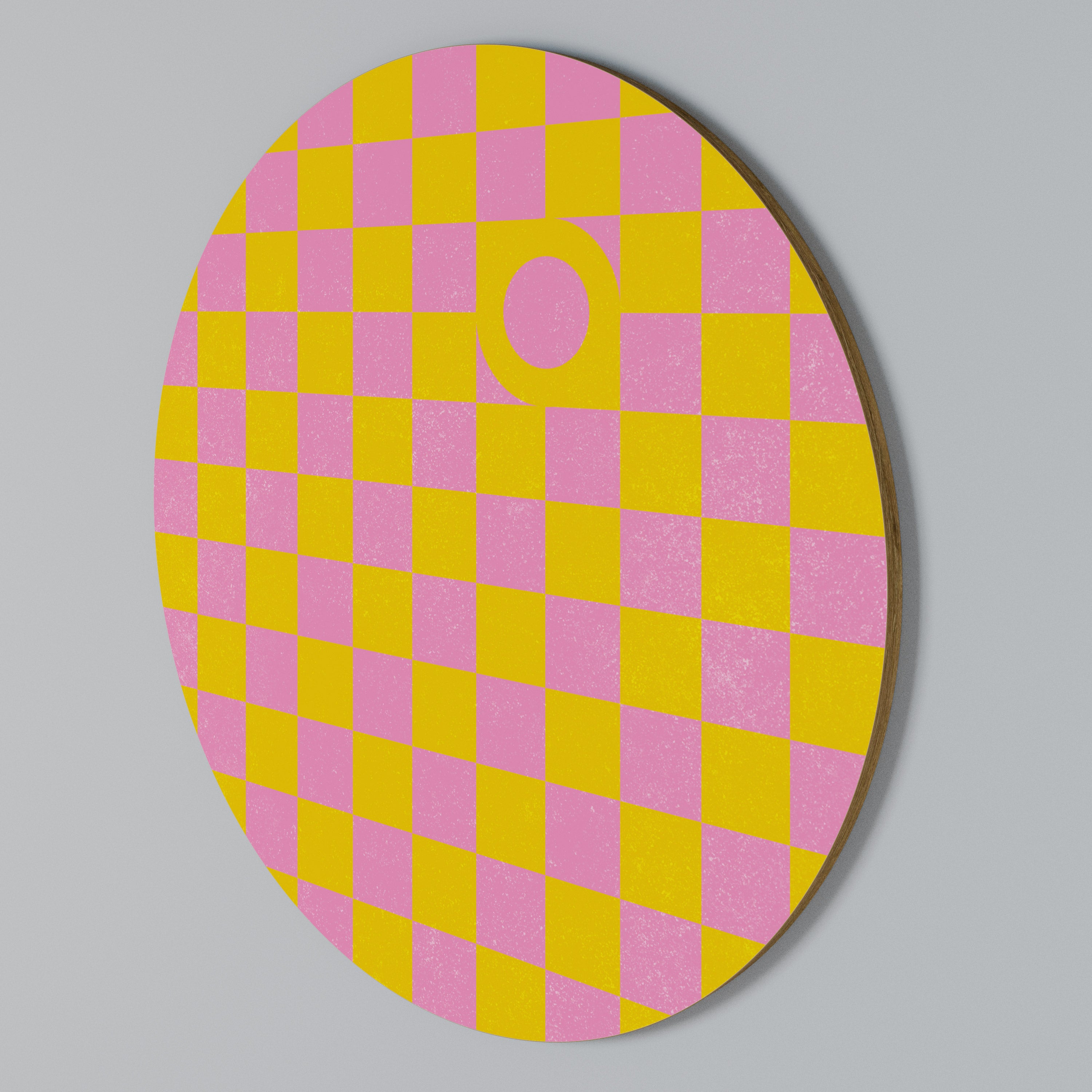 OPTIMISTIC WORLD Round Wall Art