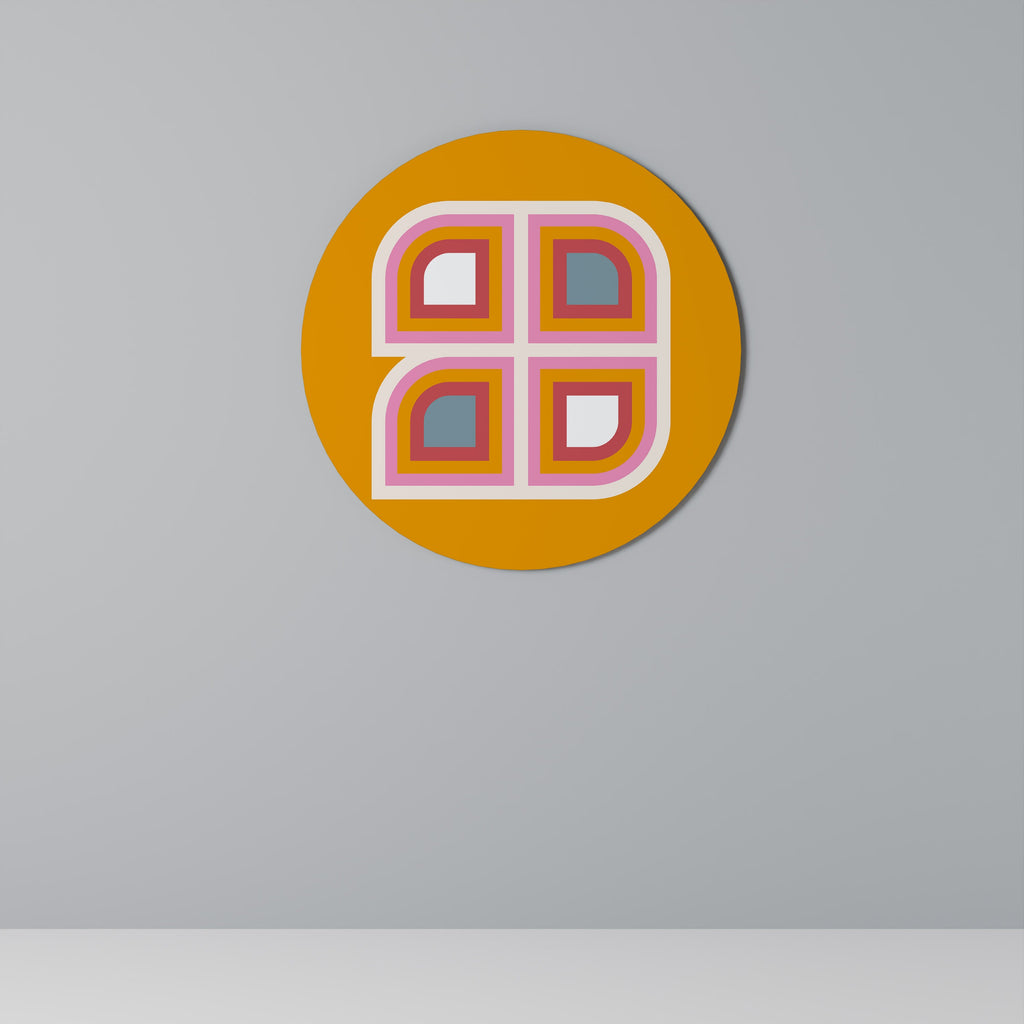 VARIATION GÉOMÉTRIQUE Art mural rond