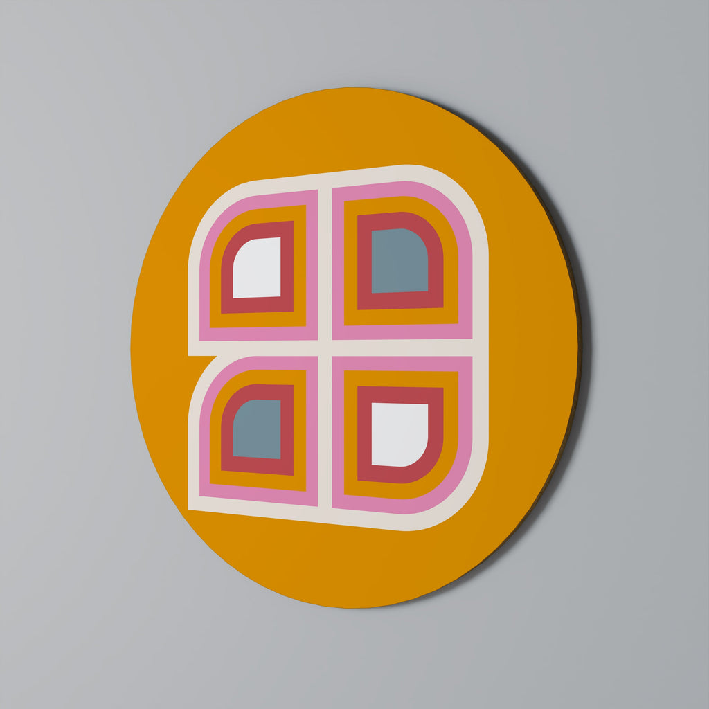 VARIATION GÉOMÉTRIQUE Art mural rond