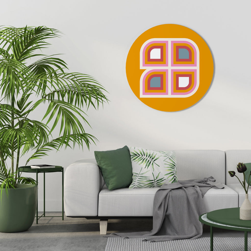 VARIATION GÉOMÉTRIQUE Art mural rond