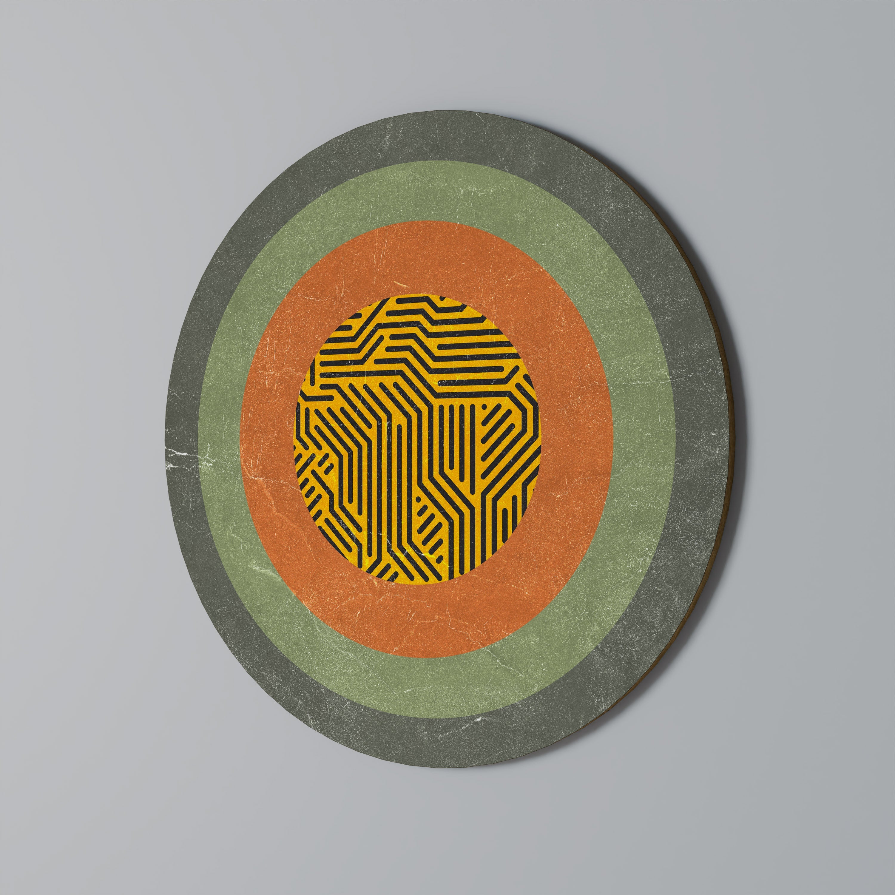 CERCLES MÉLANCOLIQUES Décoration murale ronde