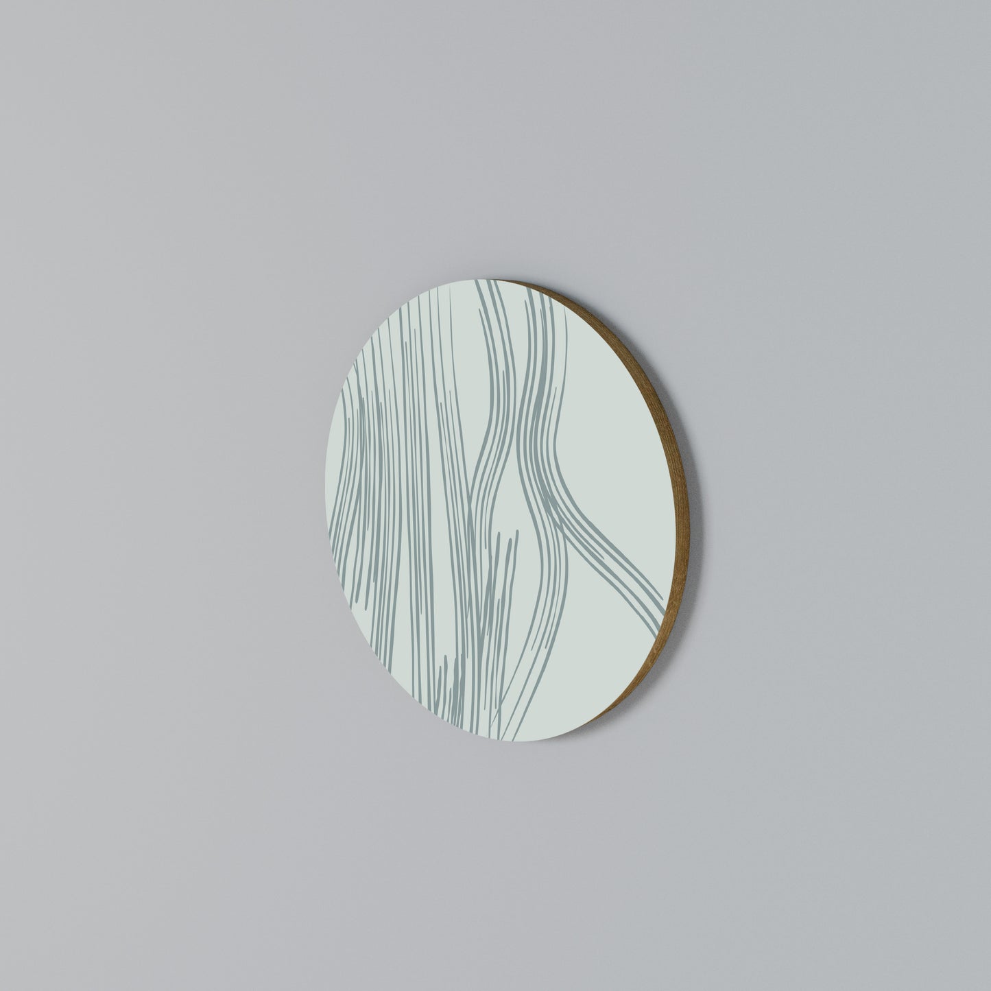 MEMORY TRACES Round Wall Art