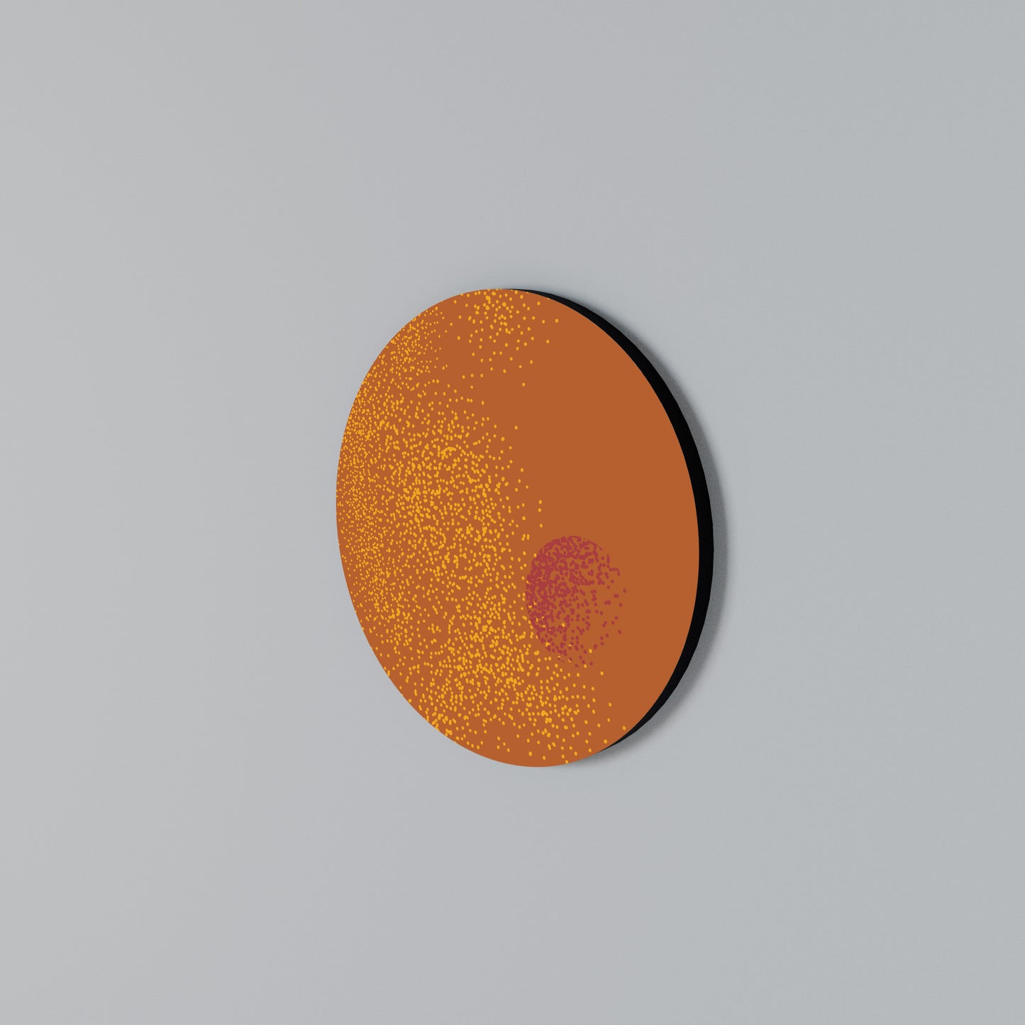 GLITTER COMPOSITION Round Wall Art