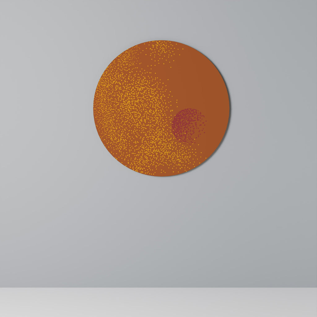 Composition de paillettes Décoration murale ronde