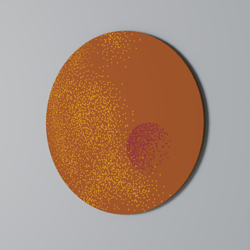 Composition de paillettes Décoration murale ronde