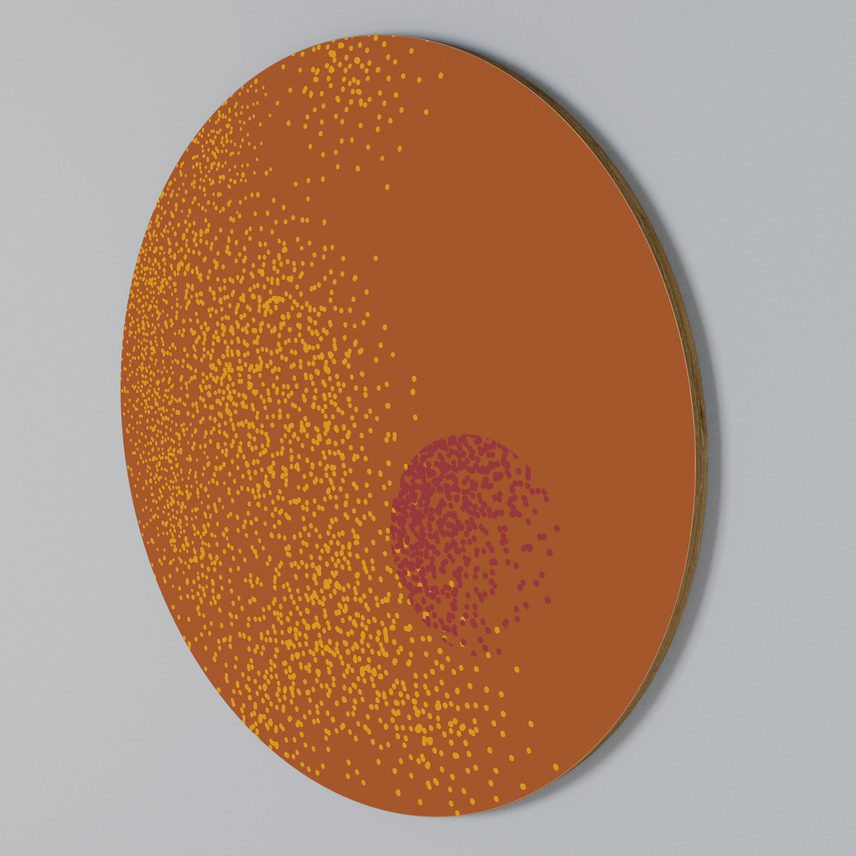 GLITTER COMPOSITION Round Wall Art