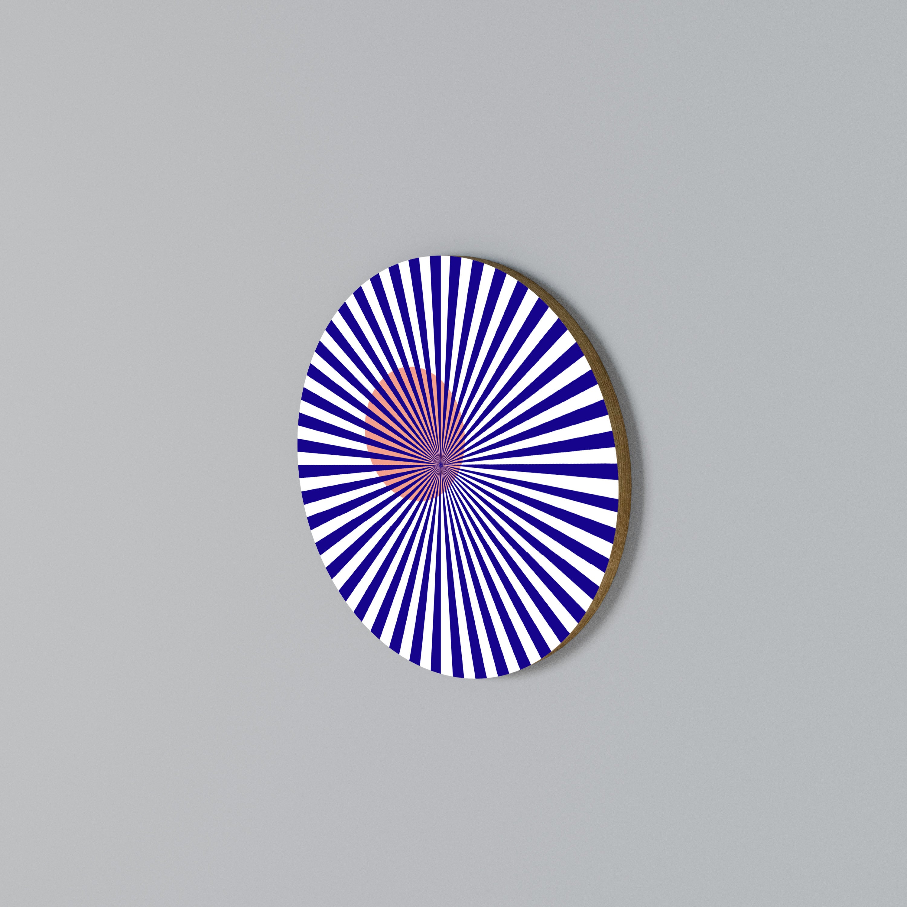 RADIANT ILLUSION Round Wall Art