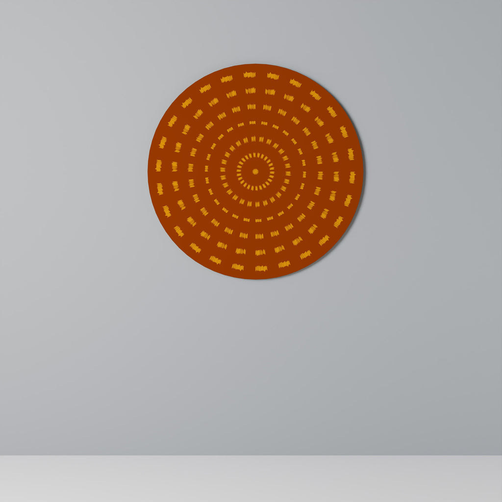 Art mural rond ÉNERGIE RADIANTE