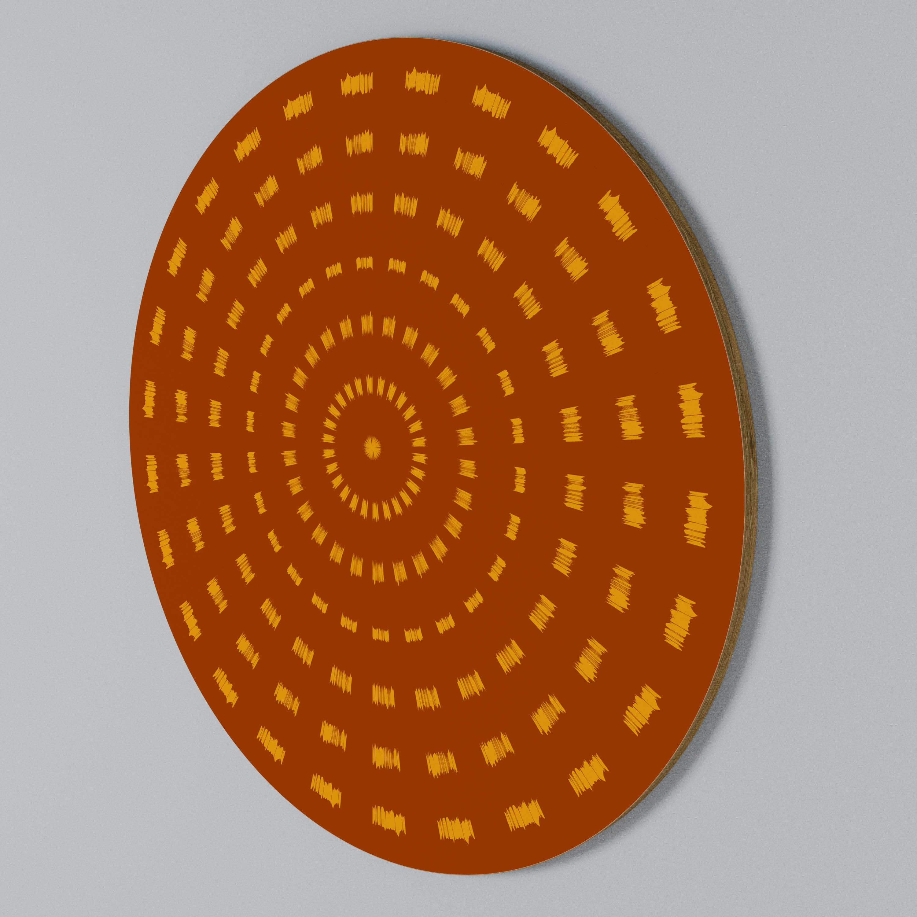 RADIANT ENERGY Round Wall Art