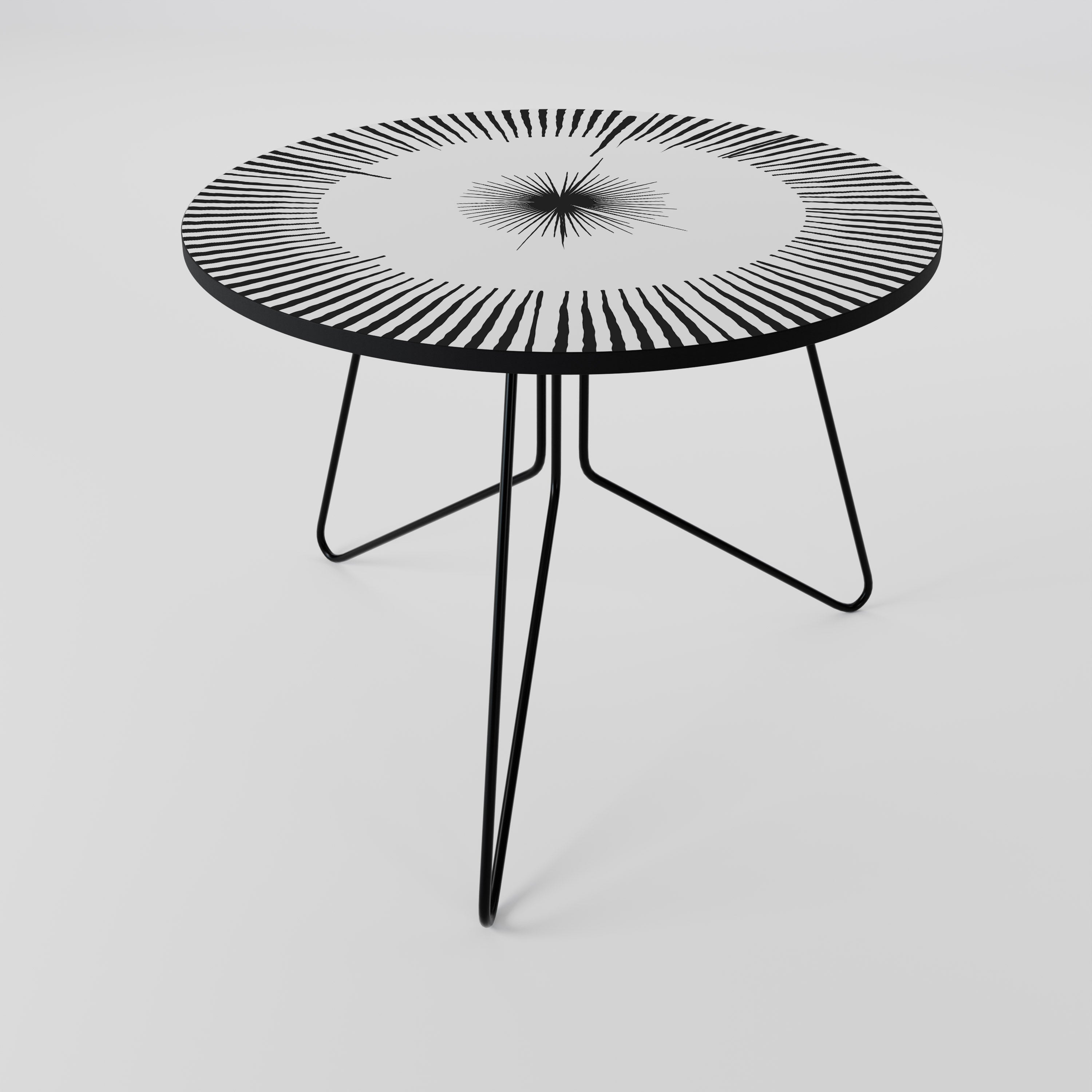 Table basse à radiations explosives 69