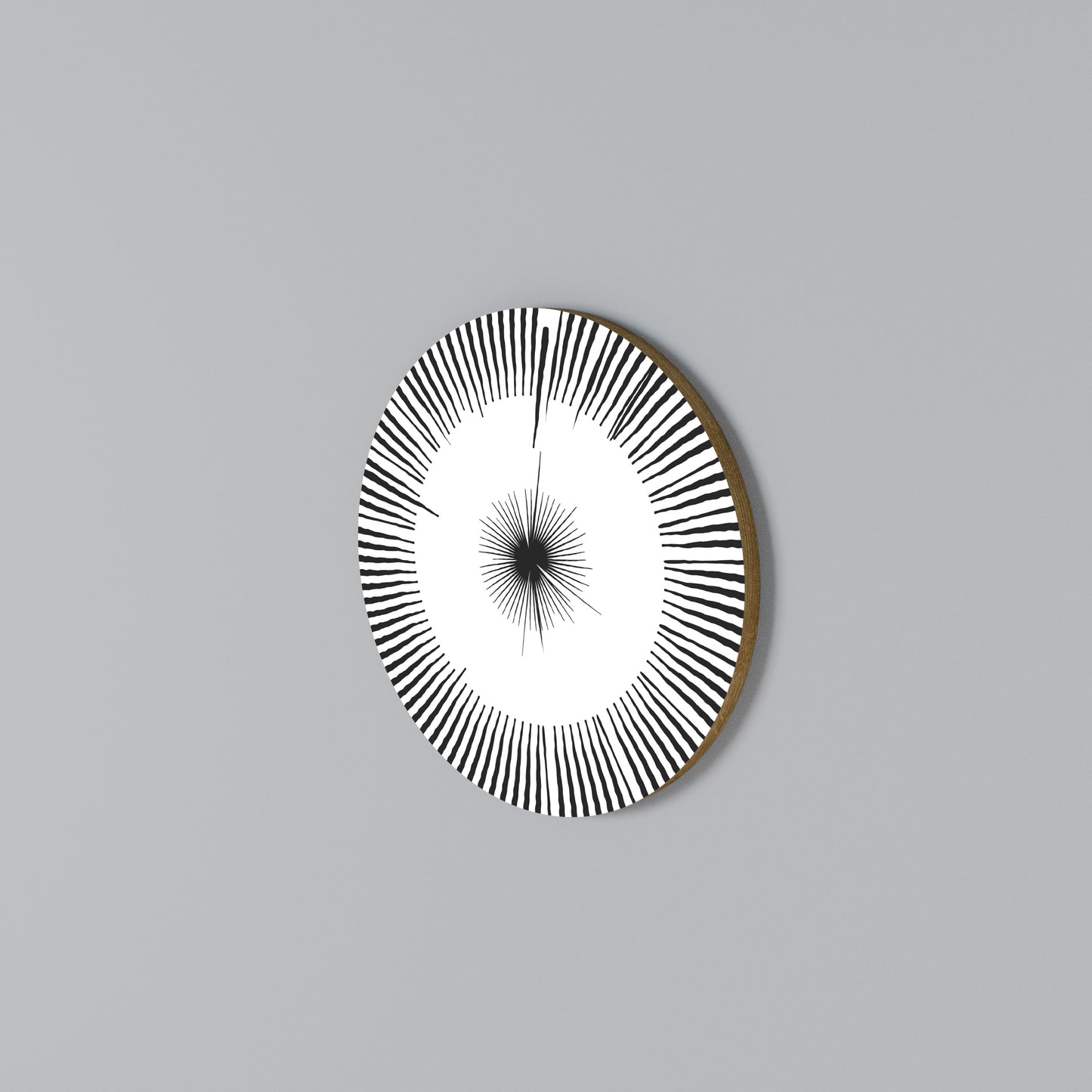 EXPLOSIVE RADIATION Round Wall Art