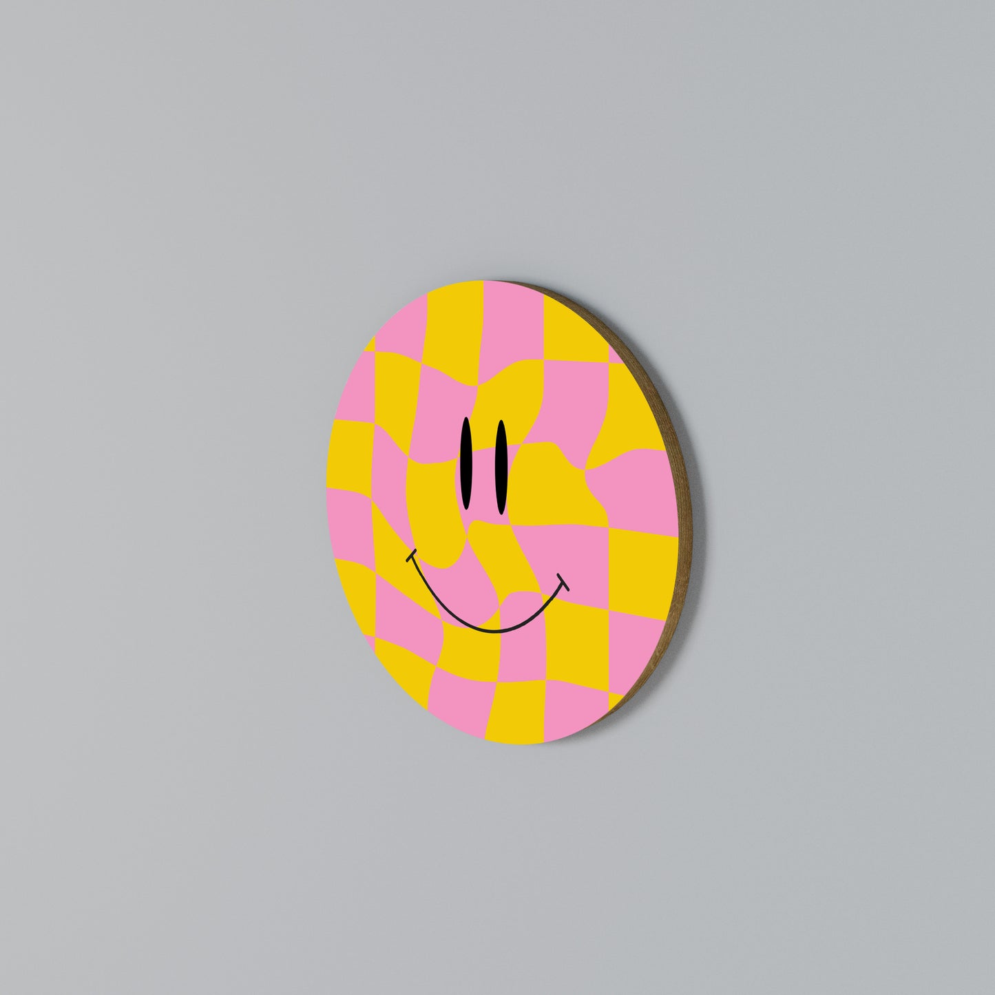 OPTIMISTIC VIBRATIONS Round Wall Art