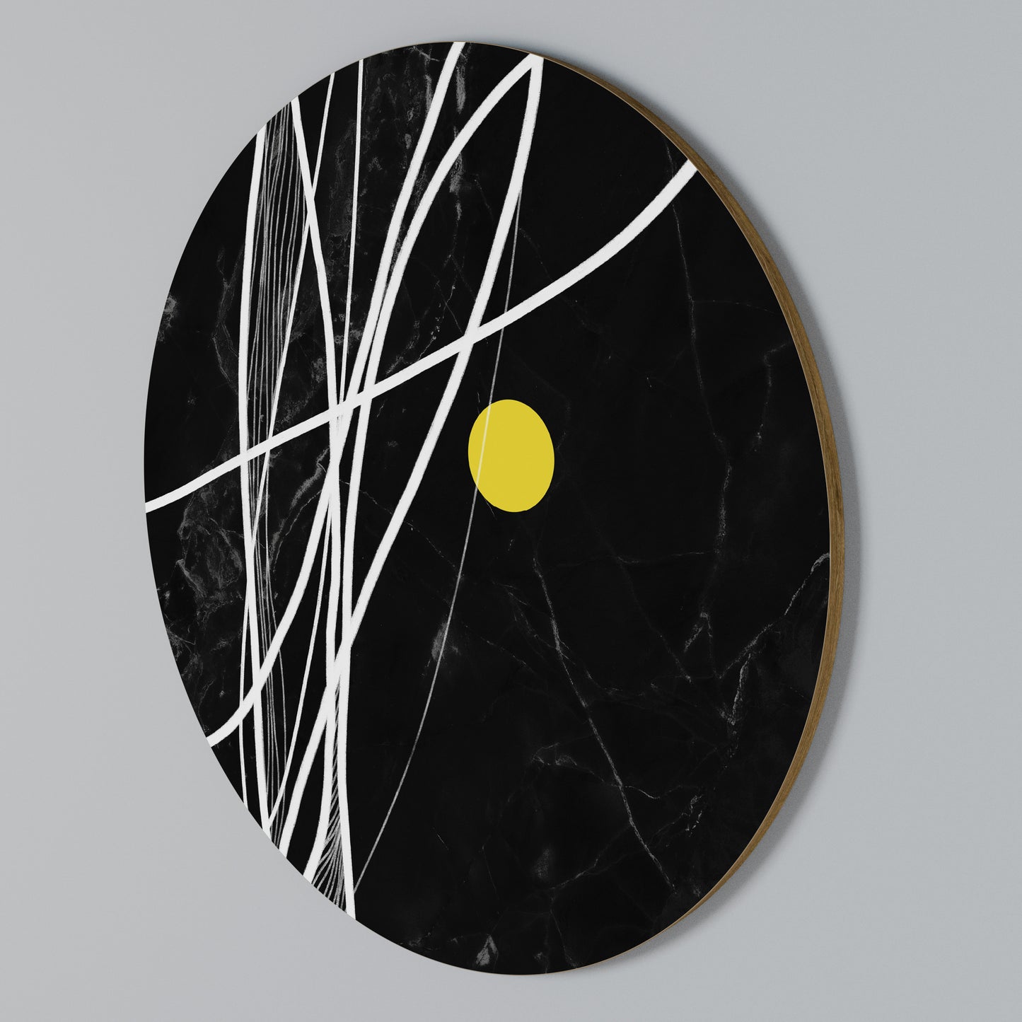 LIGHT IN THE DARK Round Wall Art