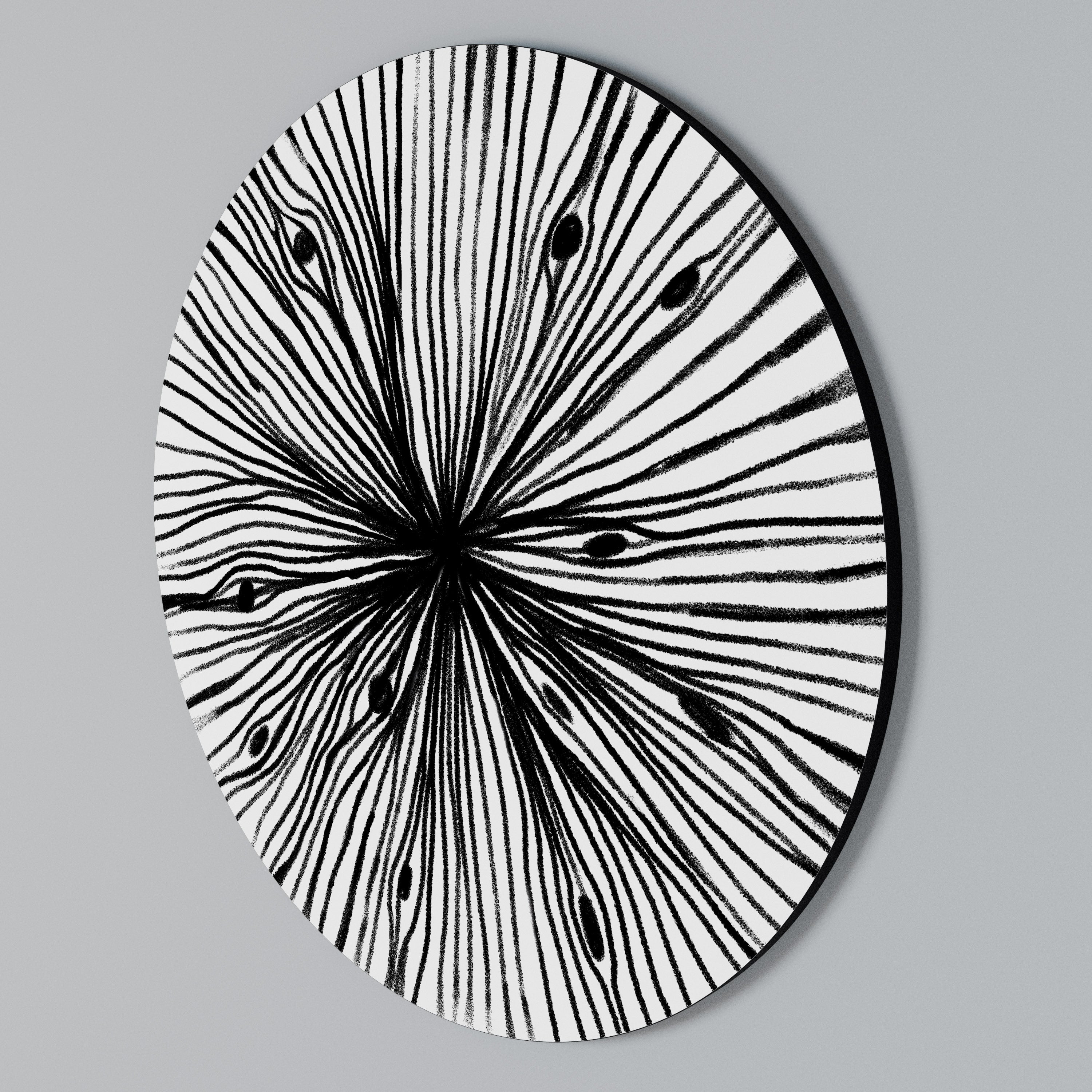 RADIANT FILAMENTS Round Wall Art