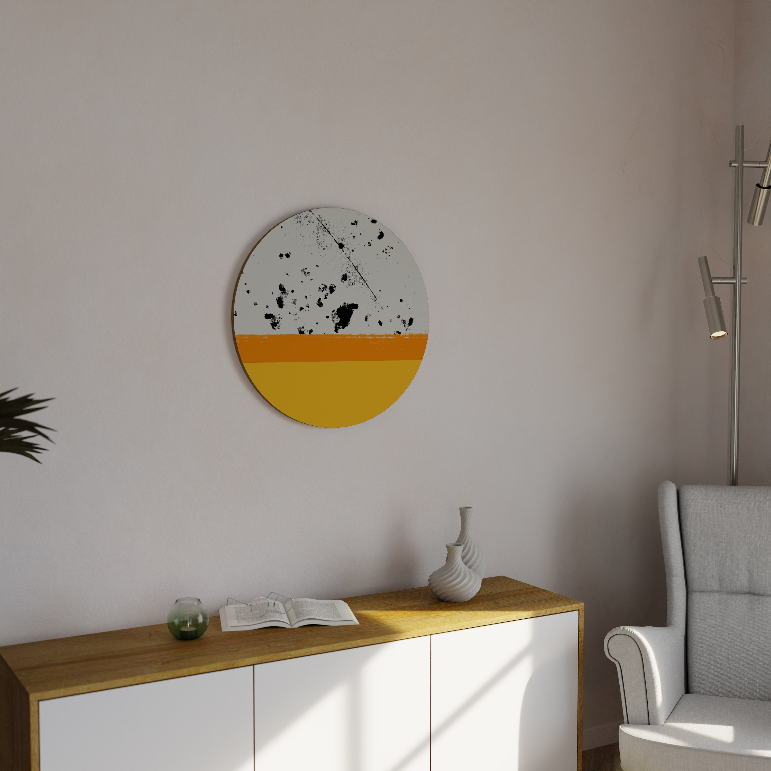 Décoration murale ronde DYED BY ORANGE