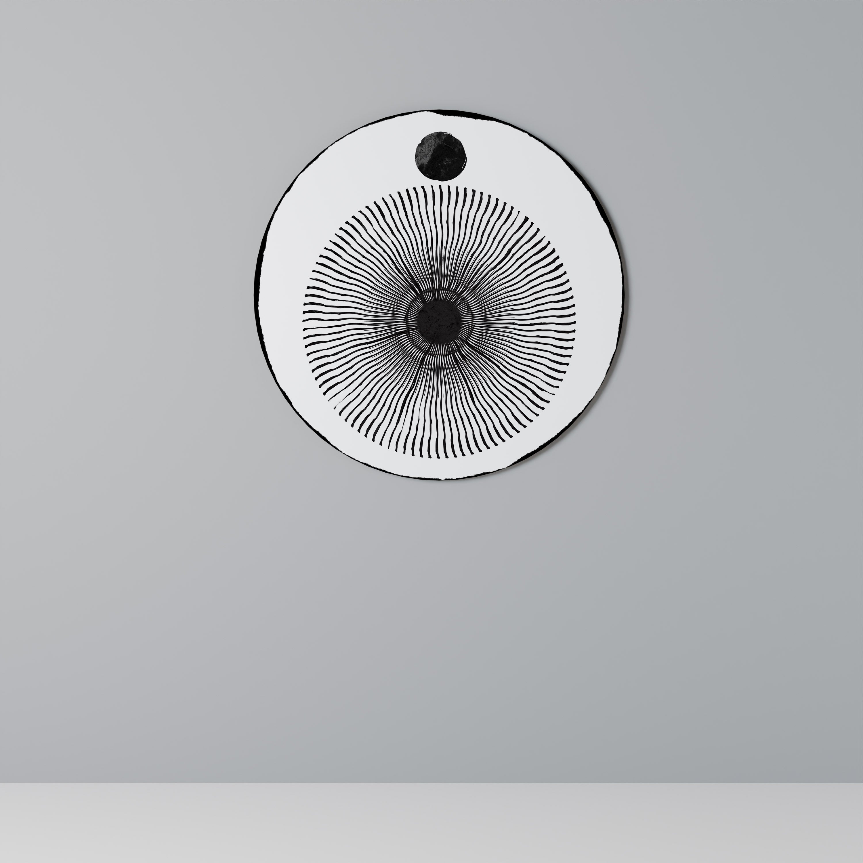 L'OBSCURITÉ ARRIVE Art mural rond