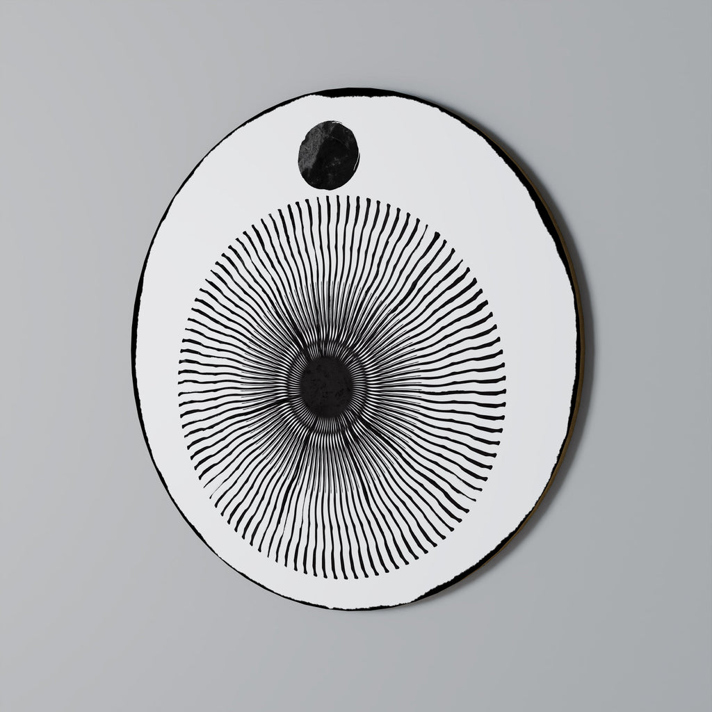 L'OBSCURITÉ ARRIVE Art mural rond