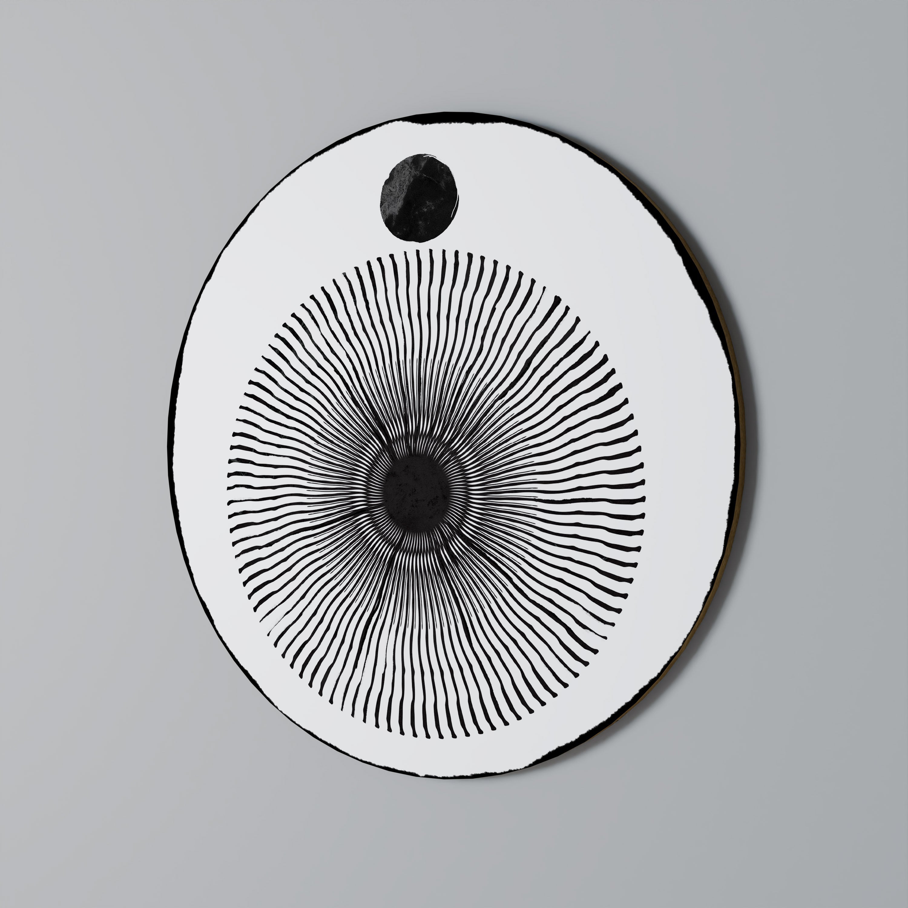 L'OBSCURITÉ ARRIVE Art mural rond