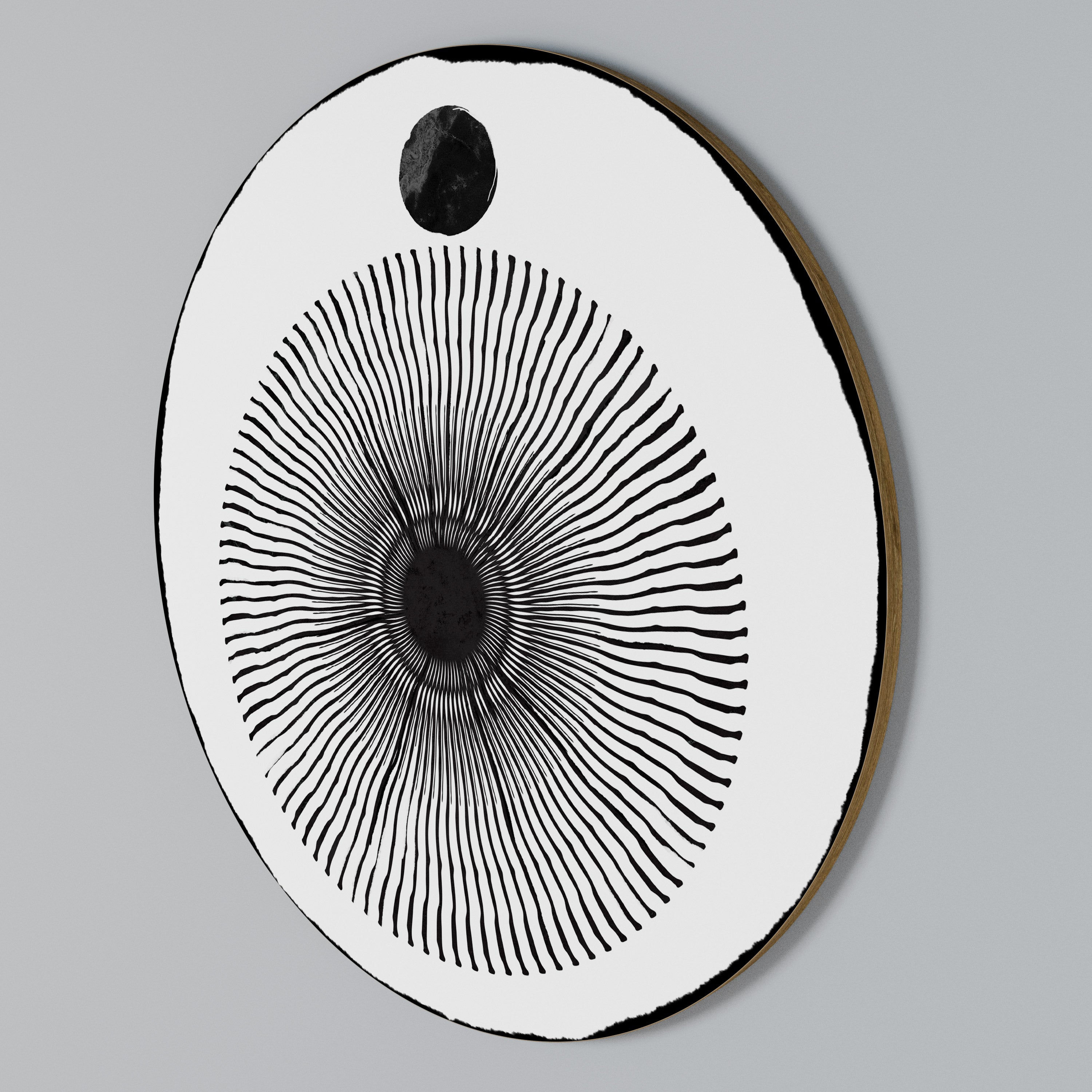 DARKNESS IS COMING Round Wall Art