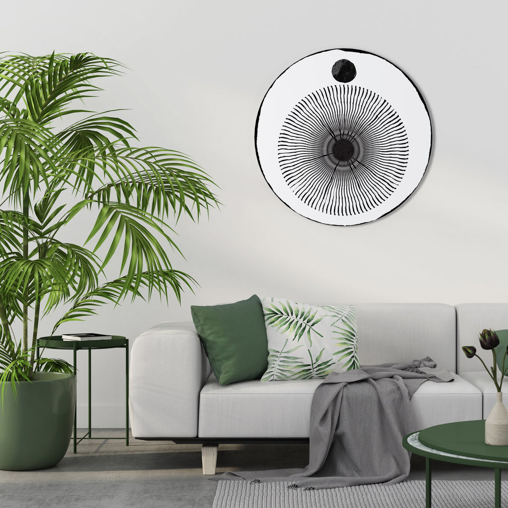 L'OBSCURITÉ ARRIVE Art mural rond