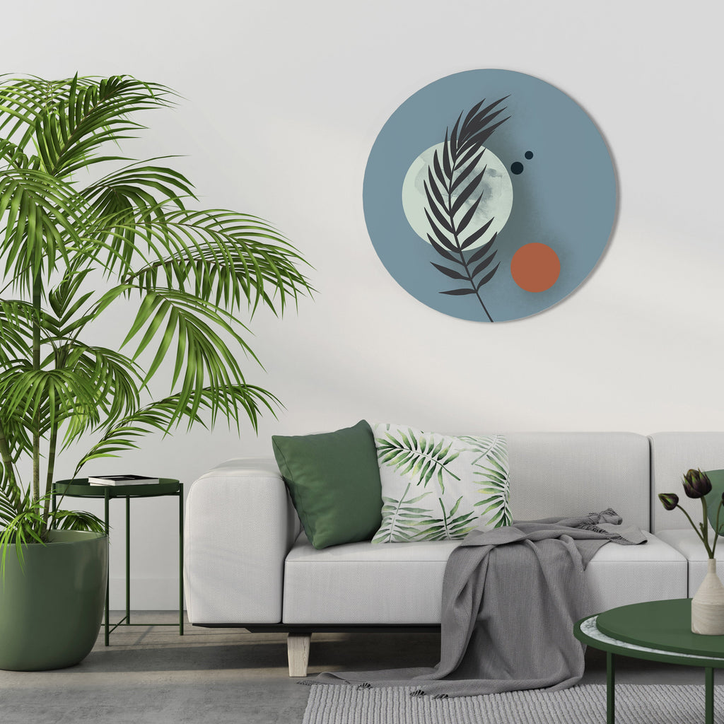 TEMPS POUR LES PLANTES Art mural rond